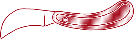 Садовый мичуринский нож