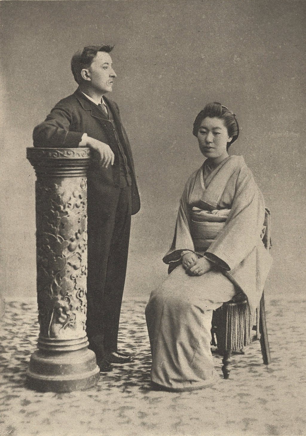 Лафкадио Херн и его жена