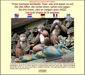 Внешний вид сайта Three-Monkeys.Info