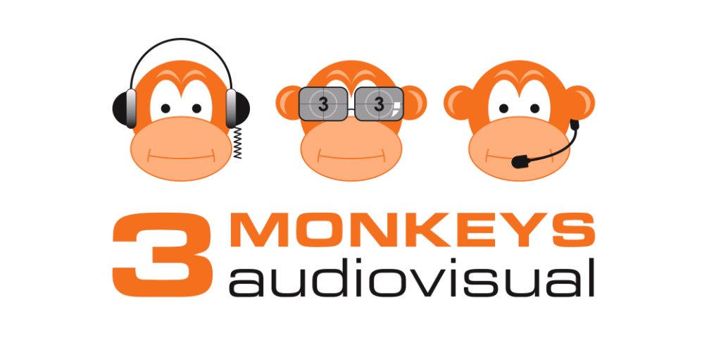Логотип компании 3 Monkeys AudioVisual