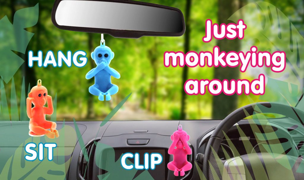 Способы размещения обезьянок в салоне автомобиля