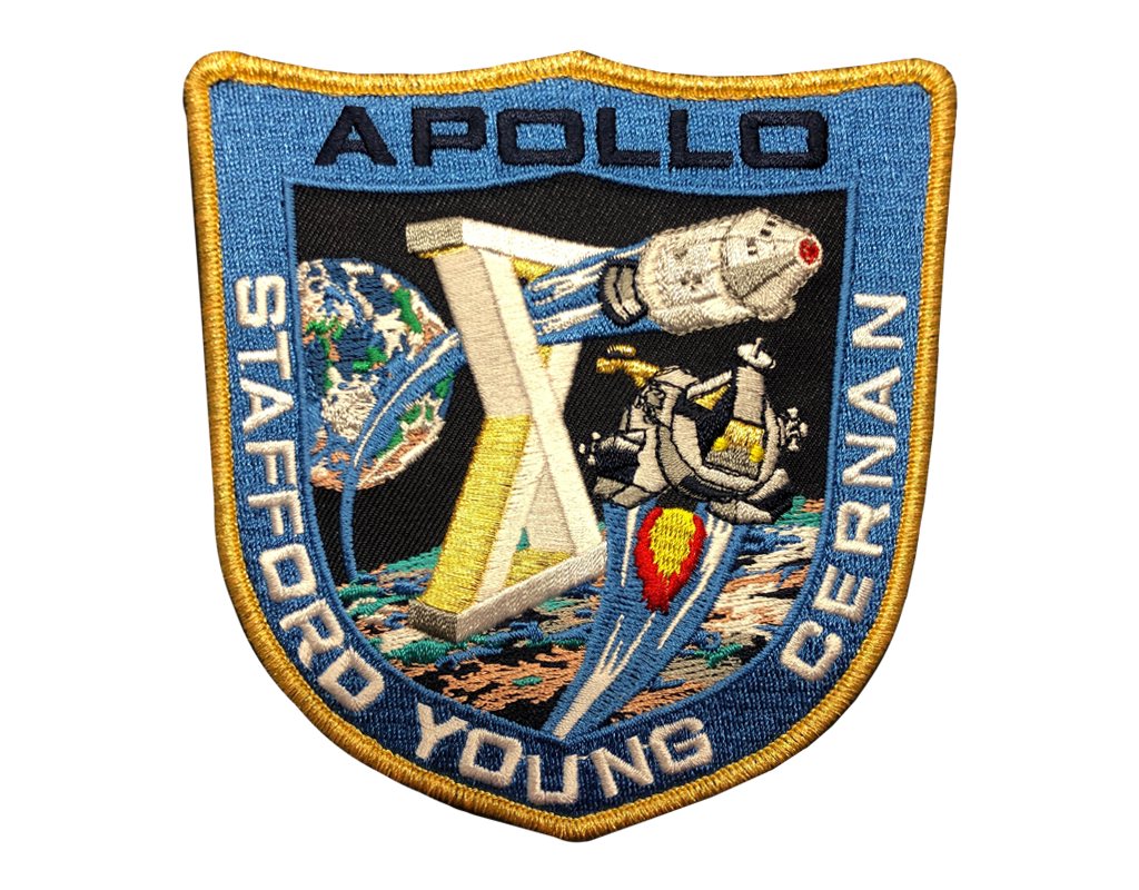 Памятная нарукавная нашивка в честь полете Аполлона 10