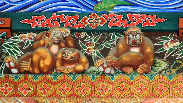 Три обезьяны из Титибу-дзиндзя
