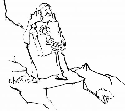 Карикатура Сидни Харриса с тремя обезьянами
