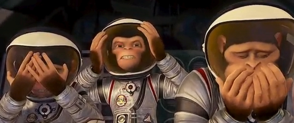 Кадр из анимационного фильма 2008 г. «Space Chimps»