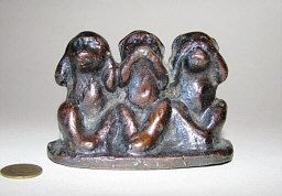 Три обезьяны, металл